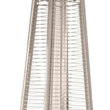 41000 BTU Brown Steel Propane Triangular Pyramid Standing Patio Heater - Homeroots