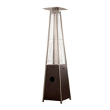 41000 BTU Brown Steel Propane Triangular Pyramid Standing Patio Heater - Homeroots