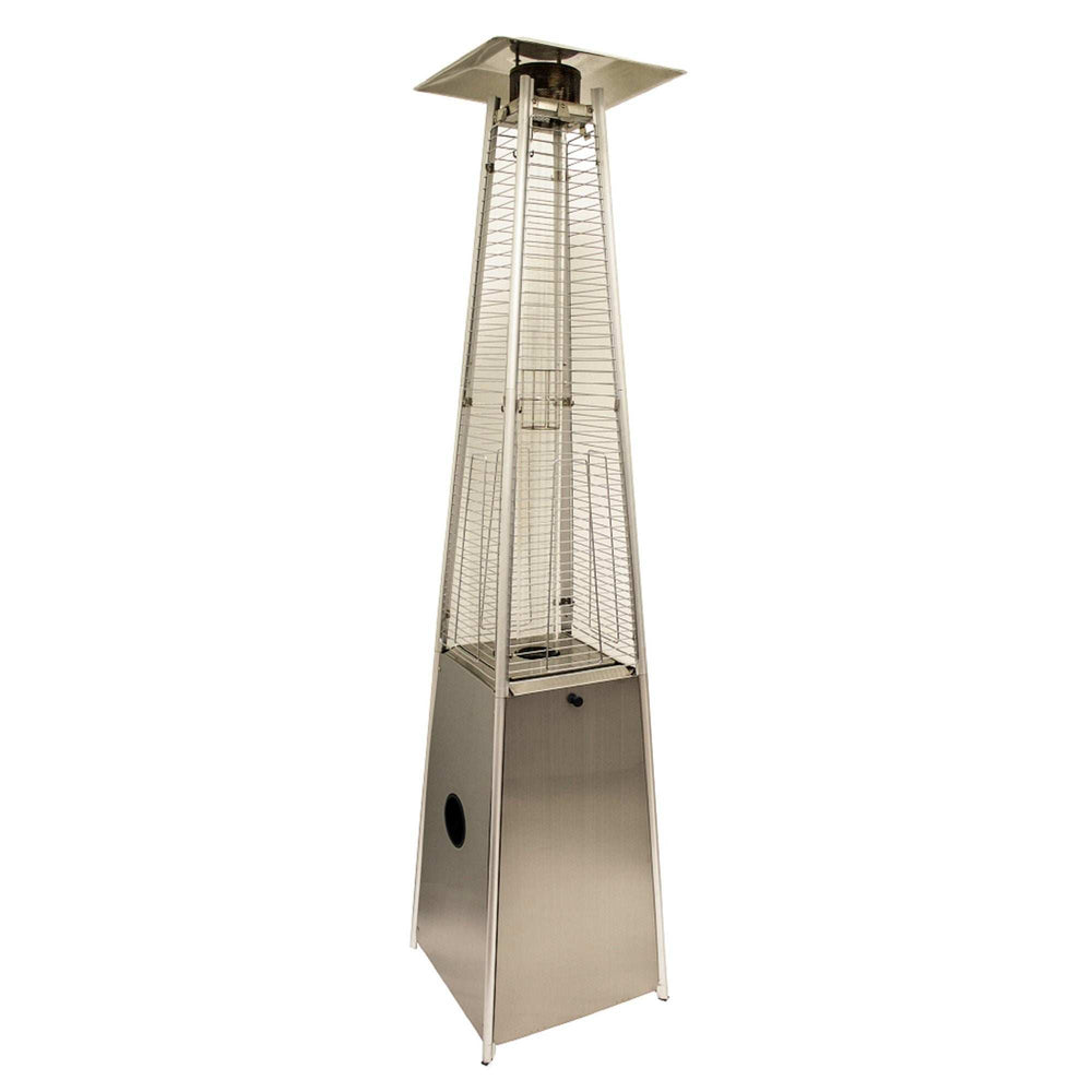 41000 BTU Silver Steel Propane Triangular Pyramid Standing Patio Heater - Homeroots - Flyclothing LLC