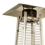 41000 BTU Silver Steel Propane Triangular Pyramid Standing Patio Heater - Homeroots - Flyclothing LLC