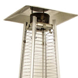 41000 BTU Silver Steel Propane Triangular Pyramid Standing Patio Heater - Homeroots - Flyclothing LLC