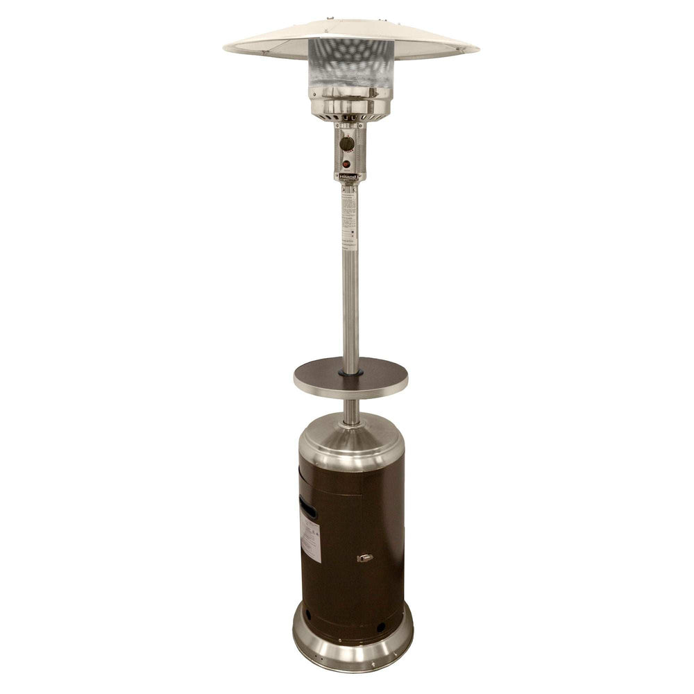 48000 BTU Silver Steel Propane Cylindrical Pole Standing Patio Heater - Homeroots - Flyclothing LLC