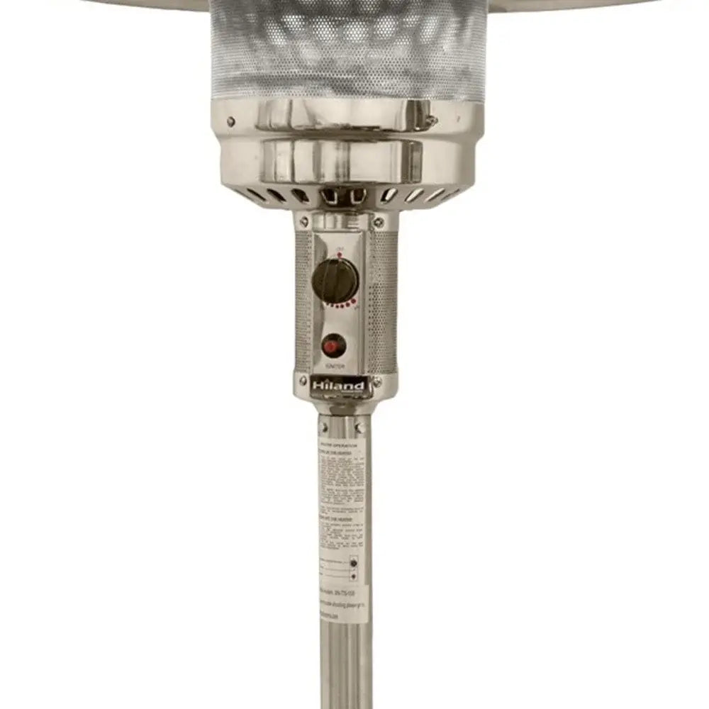 48000 BTU Silver Steel Propane Cylindrical Pole Standing Patio Heater - Homeroots - Flyclothing LLC