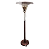 41000 BTU Bronze Steel Natural Gas Cylindrical Pole Standing Patio Heater - Homeroots