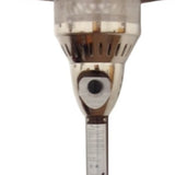 41000 BTU Bronze Steel Natural Gas Cylindrical Pole Standing Patio Heater - Homeroots