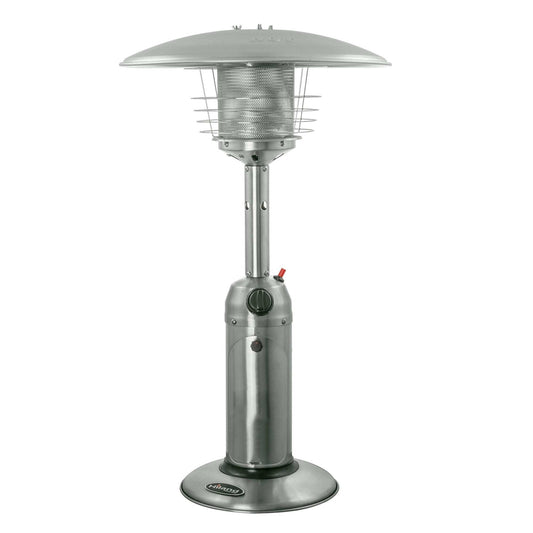11000 BTU Silver Steel Propane Cylindrical Pole Tabletop Patio Heater - Homeroots - Flyclothing LLC