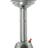 11000 BTU Silver Steel Propane Cylindrical Pole Tabletop Patio Heater - Homeroots - Flyclothing LLC