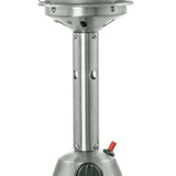 11000 BTU Silver Steel Propane Cylindrical Pole Tabletop Patio Heater - Homeroots - Flyclothing LLC