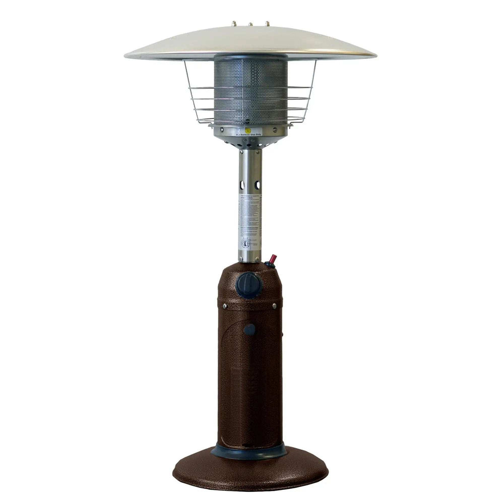 11000 BTU Bronze Steel Propane Cylindrical Pole Tabletop Patio Heater - Homeroots - Flyclothing LLC
