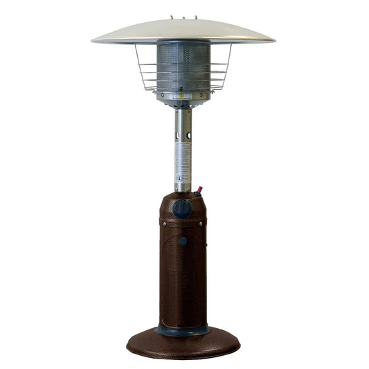 11000 BTU Bronze Steel Propane Cylindrical Pole Tabletop Patio Heater - Homeroots - Flyclothing LLC