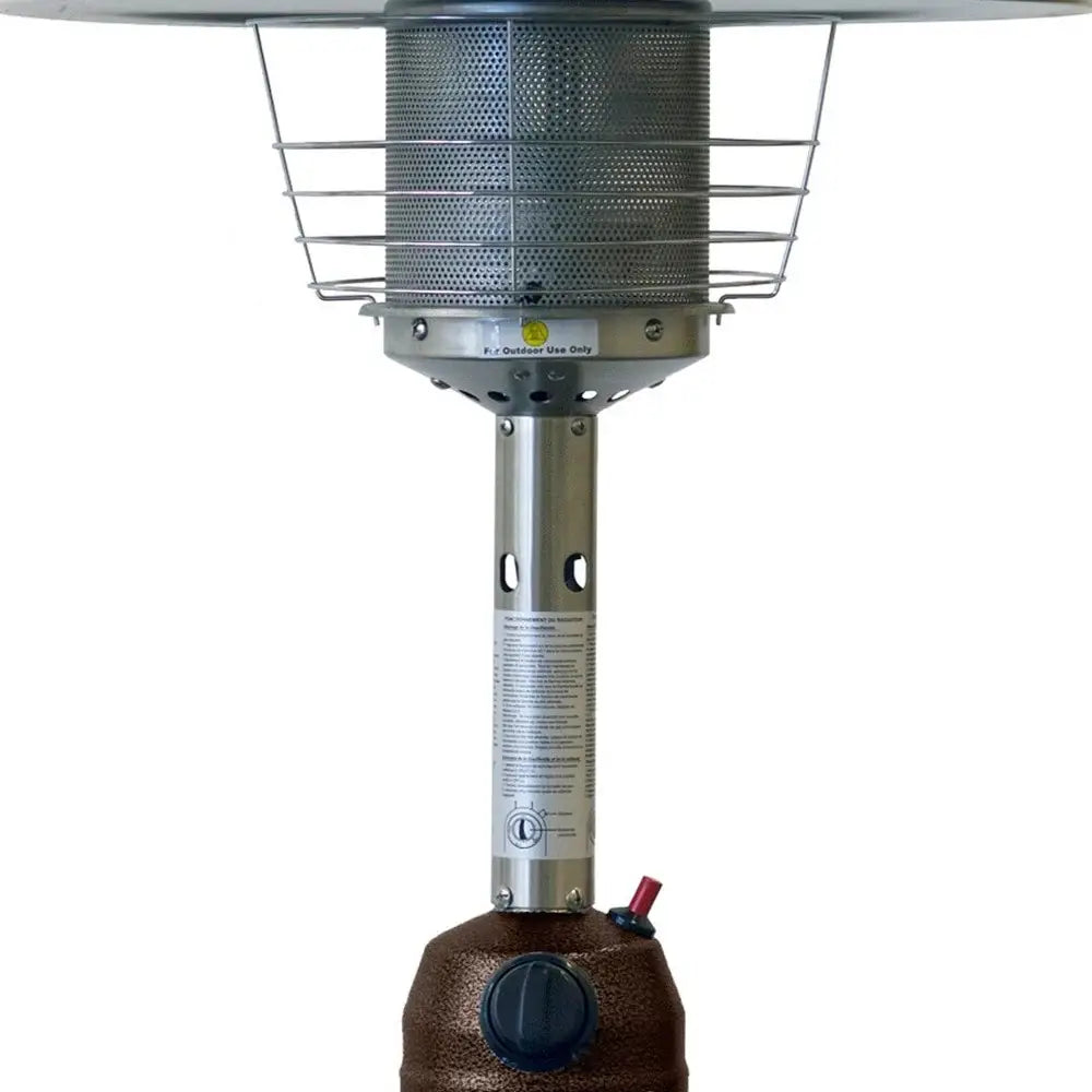 11000 BTU Bronze Steel Propane Cylindrical Pole Tabletop Patio Heater - Homeroots - Flyclothing LLC