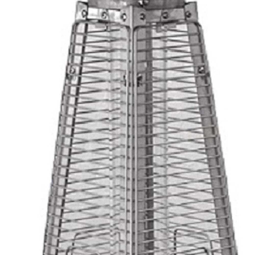 9500 BTU Bronze Steel Propane Triangular Pyramid Tabletop Patio Heater - Homeroots - Flyclothing LLC