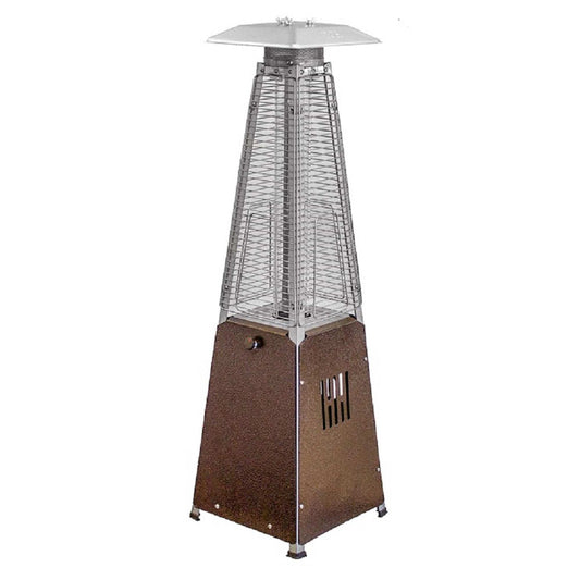 9500 BTU Bronze Steel Propane Triangular Pyramid Tabletop Patio Heater - Homeroots - Flyclothing LLC