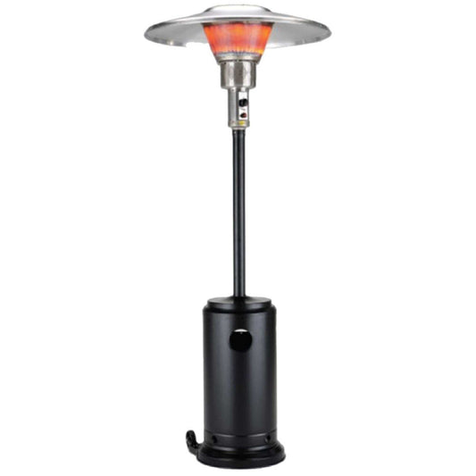 40000 BTU Black Steel Propane Cylindrical Pole Standing Patio Heater - Homeroots - Flyclothing LLC