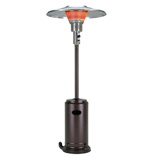 40000 BTU Bronze Steel Propane Cylindrical Pole Standing Patio Heater - Homeroots - Flyclothing LLC