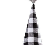 27" Black And White Felt And Faux Fur Gnome Adjustable Height Tree Topper - Homeroots - Flyclothing LLC
