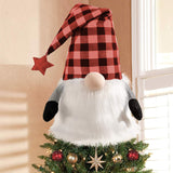 27" Black And Black Felt And Faux Fur Gnome Adjustable Height Tree Topper - Homeroots - Flyclothing LLC