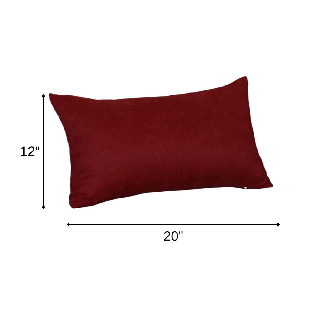 Set Of Two 12" X 20" Polyester Zippered Pillow Cover - Homeroots - Flyclothing LLC