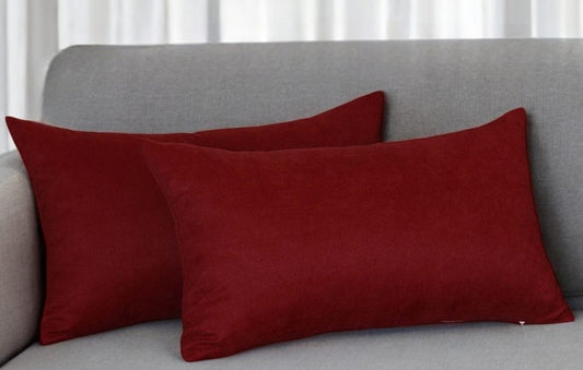 Set Of Two 12" X 20" Polyester Zippered Pillow Cover - Homeroots - Flyclothing LLC