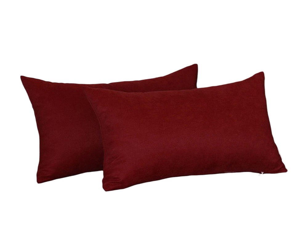 Set Of Two 12" X 20" Polyester Zippered Pillow Cover - Homeroots - Flyclothing LLC