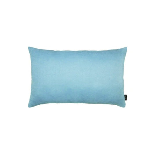 Set Of Two 12" X 20" Sky Blue Polyester Zippered Pillow Cover - Homeroots
