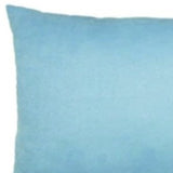 Set Of Two 12" X 20" Sky Blue Polyester Zippered Pillow Cover - Homeroots