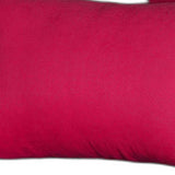 Set Of Two 12" X 20" Pink Polyester Zippered Pillow Cover