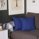 Set Of Two 20" X 20" Navy Blue Polyester Zippered Pillow Cover - Homeroots - Flyclothing LLC