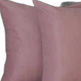 Set Of Two 22" X 22" Light Pink Polyester Zippered Pillow Cover - Homeroots