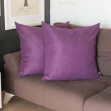 Set Of Two 22" X 22" Purple Polyester Zippered Pillow Cover - Homeroots - Flyclothing LLC
