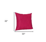 Set Of Two 22" X 22" Pink Polyester Zippered Pillow Cover - Homeroots - Flyclothing LLC