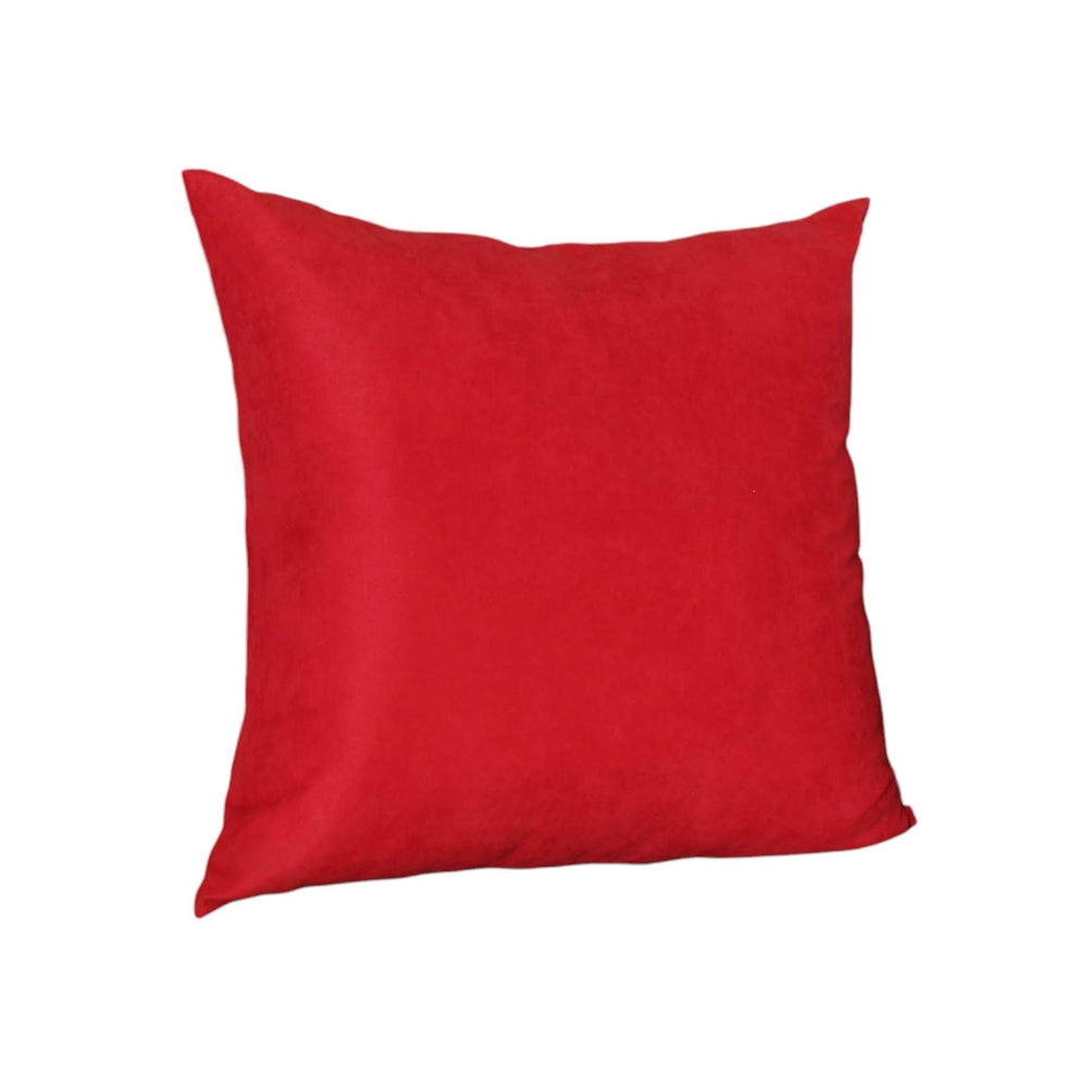 Set Of Two 26" X 26" Red Polyester Zippered Pillow Cover - Homeroots - Flyclothing LLC