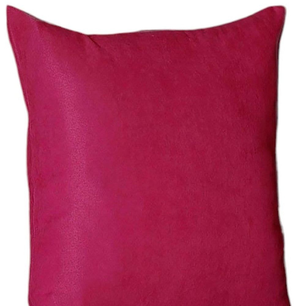 Set Of Four 18" X 18" Pink Polyester Zippered Pillow Cover - Homeroots - Flyclothing LLC