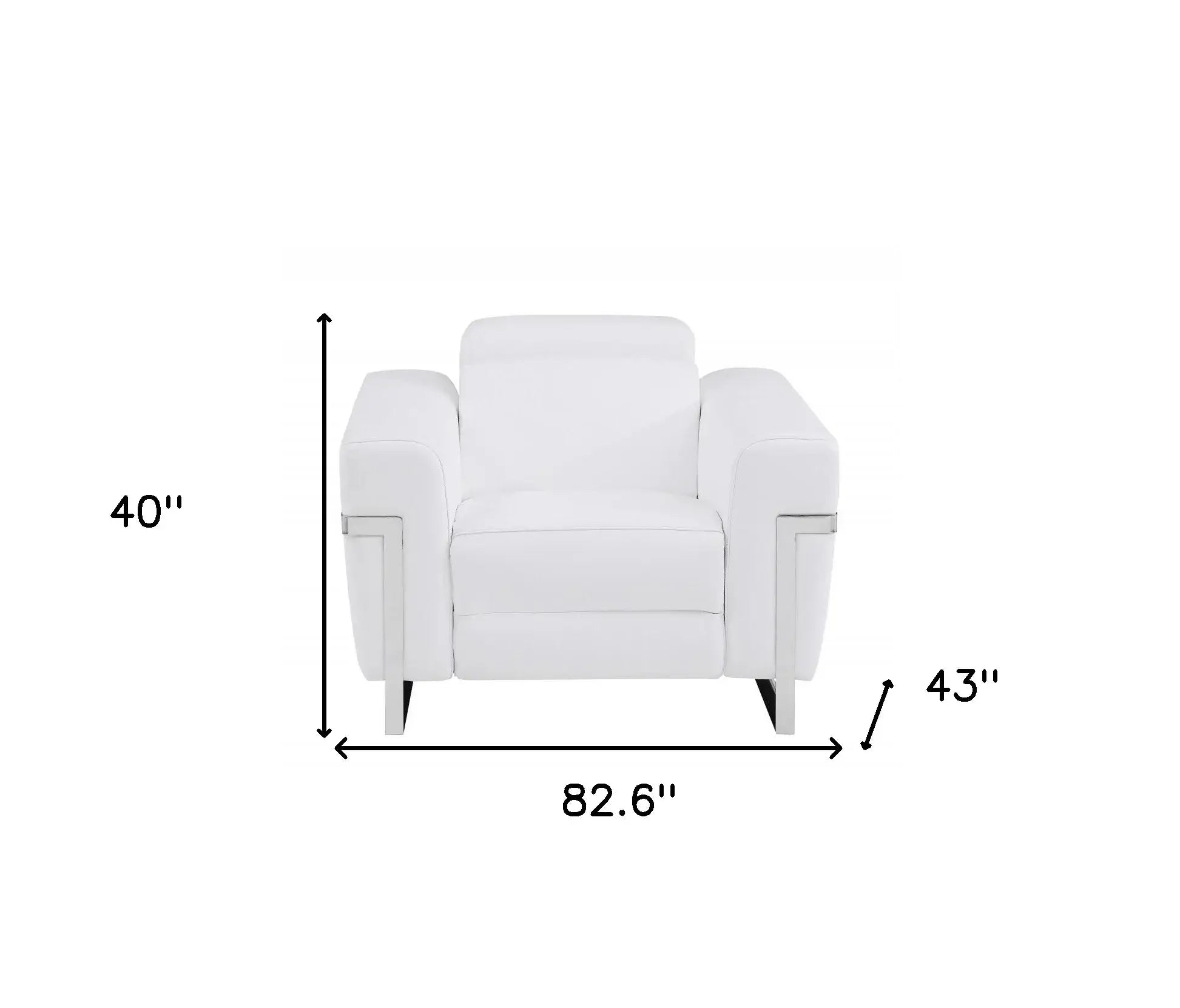 Three Piece Indoor White Italian Leather Six Person Seating Set - Homeroots - Flyclothing LLC