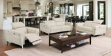 Three Piece Indoor Beige Italian Leather Six Person Seating Set - Homeroots - Flyclothing LLC