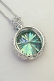 20 Carat Moissanite 925 Sterling Silver Pendant Necklace - Trendsi