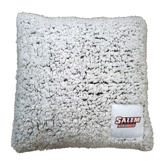 Salem State Frosty Throw Pillow - Logo Brands - Flyclothing LLC