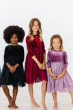 Amethyst Velvet Tutu Dress