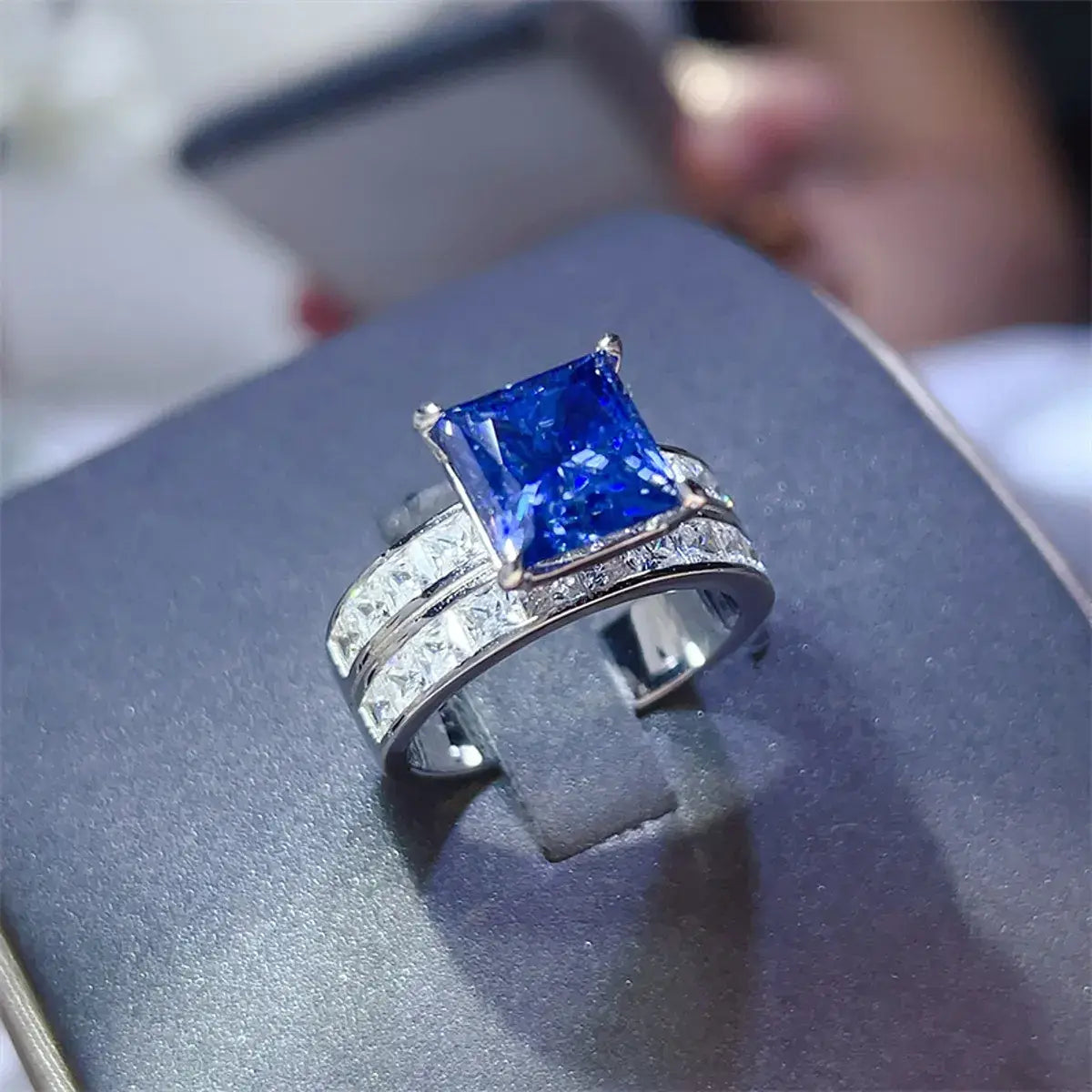 3 Carat Moissanite 925 Sterling Silver Ring - Trendsi - Flyclothing LLC