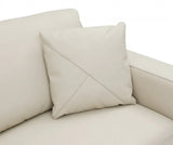 Beige Italian Leather Reclining L Shaped Two Piece Corner Sectional - Homeroots - Flyclothing LLC