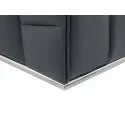 Dark Gray Italian Leather Reclining L Shaped Two Piece Corner Sectional - Homeroots - Flyclothing LLC