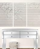 Birds and Blossoms Unframed Wood Wall Art - Homeroots