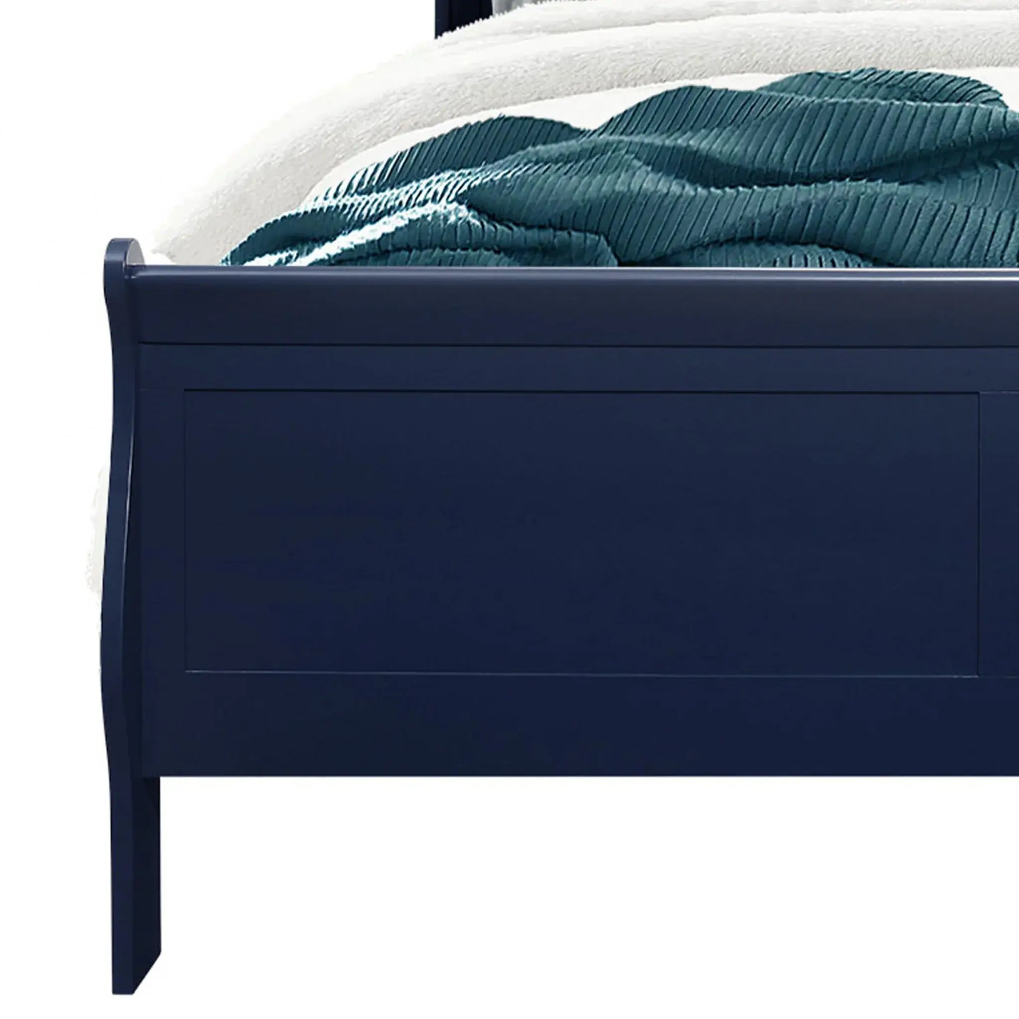Solid Wood Standard Upholstered Bed - Homeroots - Flyclothing LLC