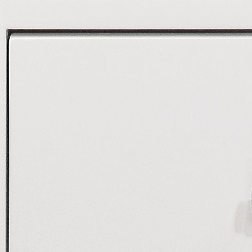 24" White Two Drawer Nightstand - Homeroots - Flyclothing LLC