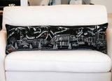 46" Black Aspen Nighttime Skyline Lumbar Decorative Pillow - Homeroots - Flyclothing LLC