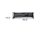 46" Black Bend Nighttime Skyline Lumbar Decorative Pillow - Homeroots - Flyclothing LLC