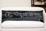 46" Black Bend Nighttime Skyline Lumbar Decorative Pillow - Homeroots - Flyclothing LLC