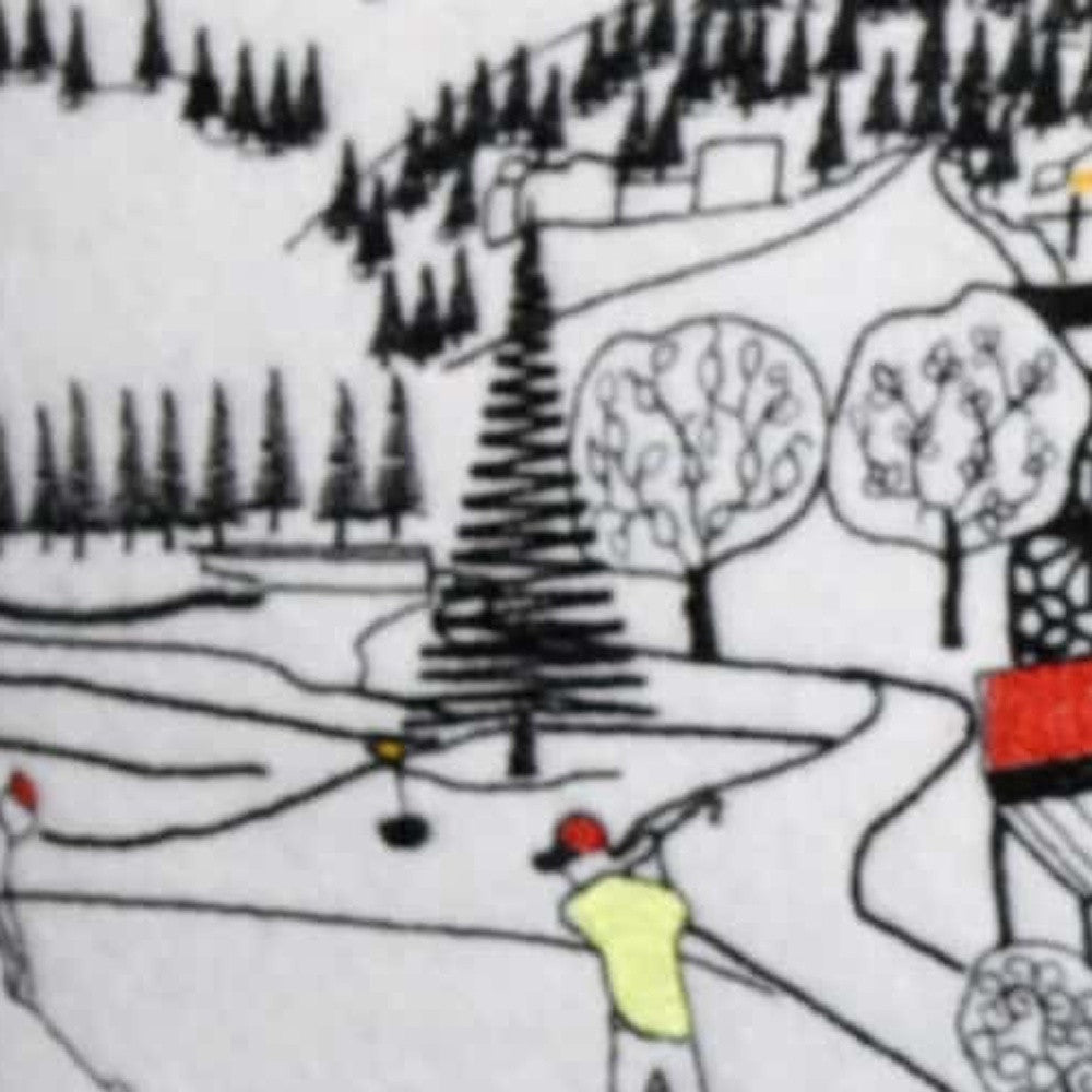 46" White Bend Daylight Skyline Lumbar Decorative Pillow - Homeroots - Flyclothing LLC