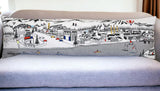 46" White Bend Daylight Skyline Lumbar Decorative Pillow - Homeroots