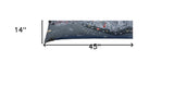 46" Black Chicago Nighttime Skyline Lumbar Decorative Pillow - Homeroots - Flyclothing LLC